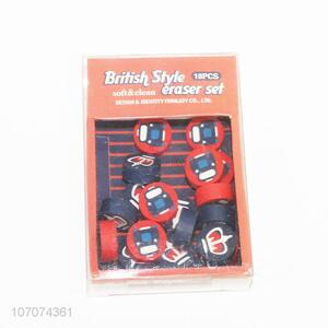 Cheap Price 18PCS British Style Eraser Set