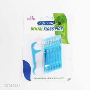 Good sale oral care products 24pcs dental floss picks