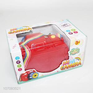 Hot sale mini plastic camera shape bubble maker toys for kids