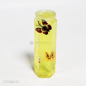 High Sales Colorful Transparent Butterfly Bottle Crystal Clay Toys