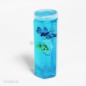 New Cute Colorful Transparent Butterfly Bottle Crystal Clay Toys