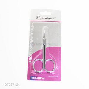Wholesale beauty tools portable stainless steel profesional eyebrow scissors
