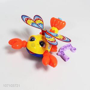 New design cartoon cray shape plastic plane toy for kids