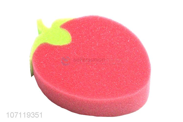 Premium products cute strawberry shape kids bath sponge bath scrubber
