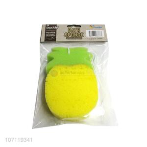 Cute design soft pineapple shape baby bath sponge shower sponge