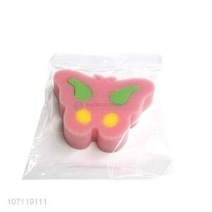 Attractive design soft butterfly shape baby bath sponge shower sponge