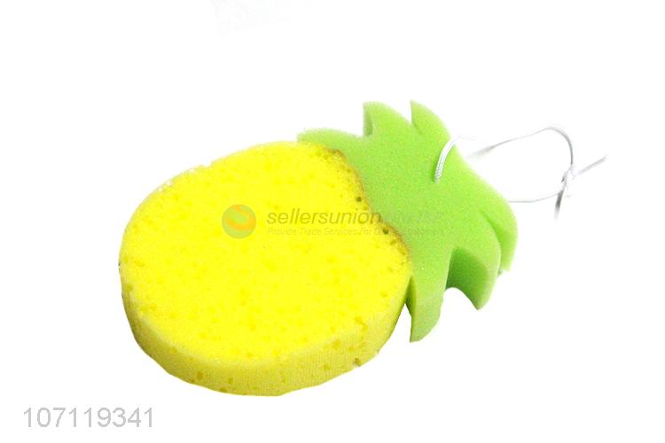 Cute design soft pineapple shape baby bath sponge shower sponge