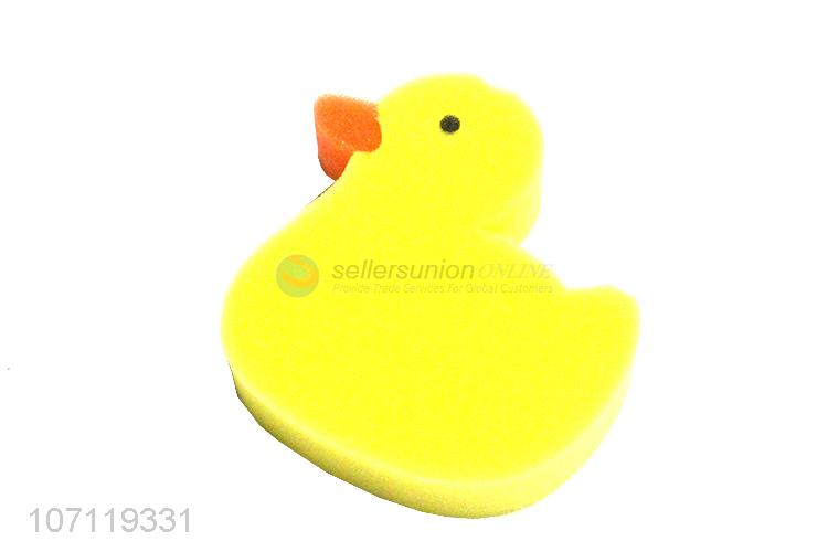 Most popular lovely duck shape children bath sponge exfoliating sponge