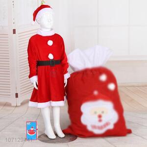 Best Sale Girls Christmas Dress Santa Claus Costume