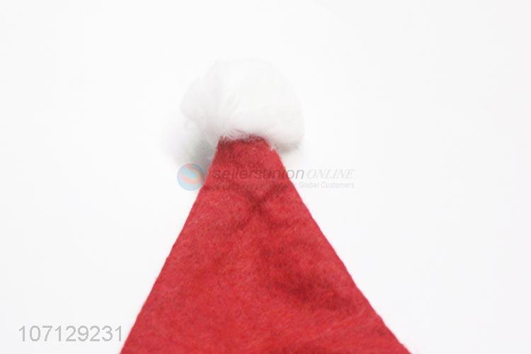 Best Quality Non-Woven Christmas Santa Hat With Braids