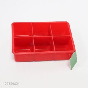 Good quality 6 holes food grade silicone ice cube tray ice mold