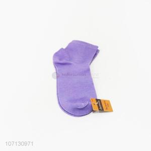 Good quality solid color polyester women socks ladies winter socks