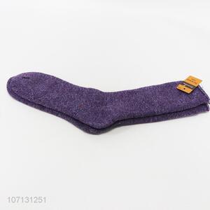 Factory price women winter thermal long socks ladies thick socks