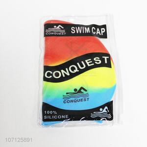 Wholesale Silicone Swimming Cap Colorful Bathing Cap