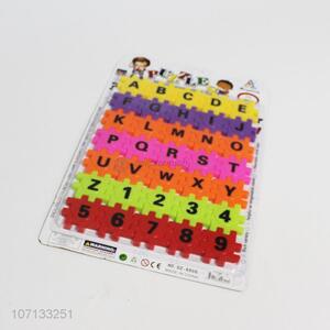 Low price popular kids educational toy plastic alphabet puzzle
