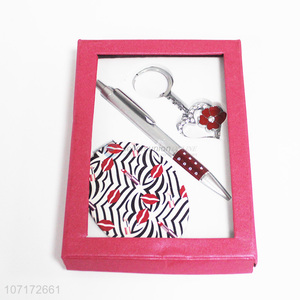 Fashion Design Delicate Pen And Key Chain Gift Set