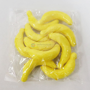 Lowest Price High Imitation Decorative Artificial Fake Fruit Yellow Banana
