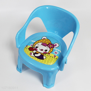 Low price cartoon design plastic baby chair children chair baby stool