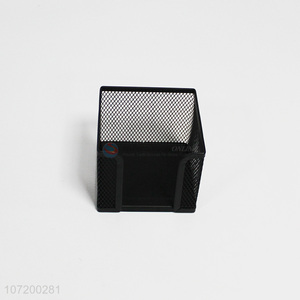 Factory direct sale office stationery square black mesh wire card holder