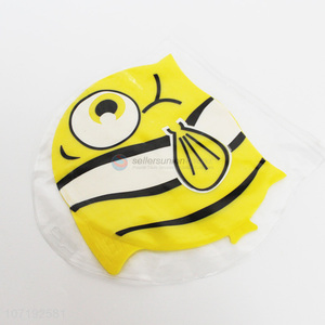 Best Quality Fish Pattern Silicone Swimming Cap