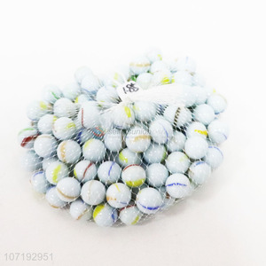 Promotional 100 pieces round colored glass marble balls children classic toys decorative beads
