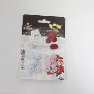 Hot Sale Colorful Plastic Round Buttons