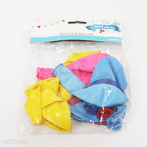 Hot Selling 12 Pieces Multicolor Balloon Set