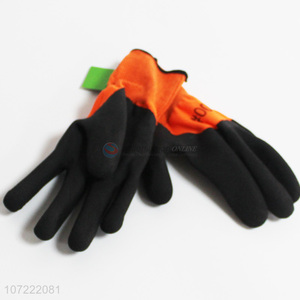 Most popular bicolor pvc working gloves outdoor safety gloves