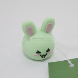 Best price cute animal rabbit design pen caps student stationery
