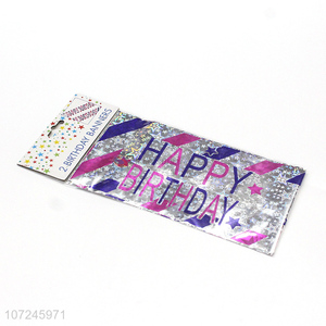 Wholesale cheap birthday party supplies plastic birthday banners
