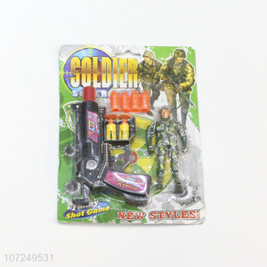 Hot Selling Plastic Soldier Toy Gun Set