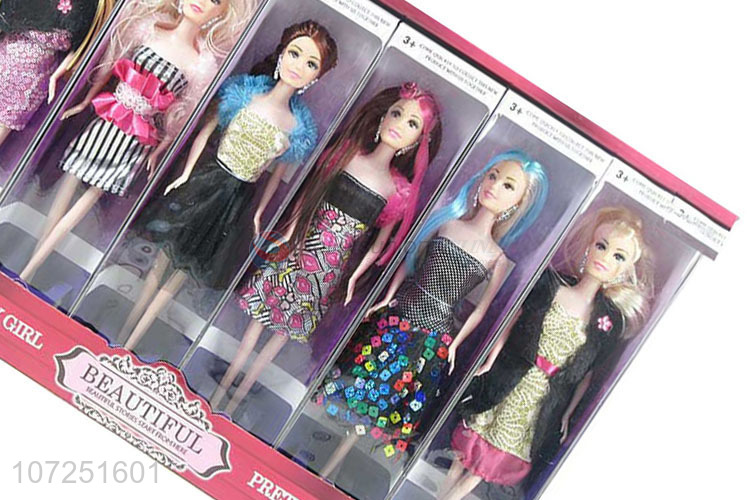 Good Quality Fashion Girl Dress Up Doll Toy Set