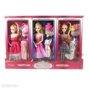Wholesale Pretty Girl Dress Up Set Doll Toy