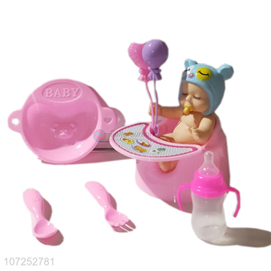 Suitable Price Lovely Vinyl Baby Doll With Children Dining Chair