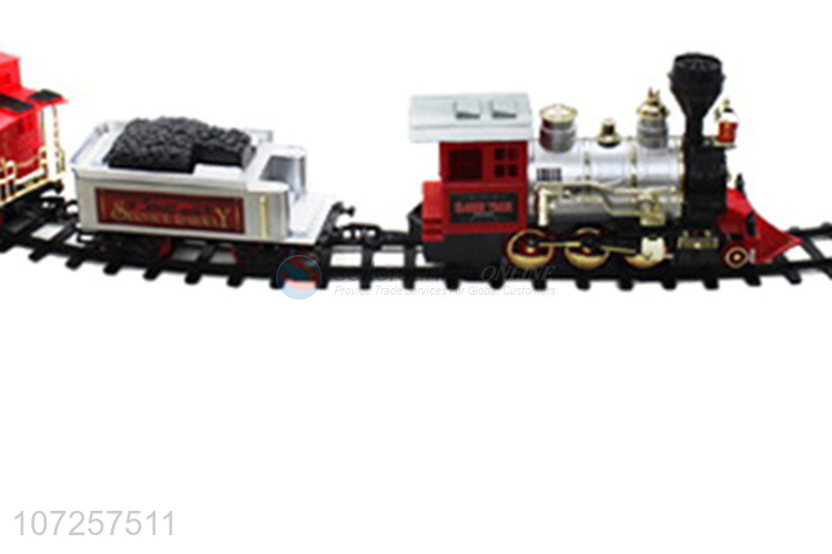 Superior quality boys railway toy train battery operated train set
