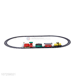Best sale plastic track toys battery operated toy Christmas train for kids