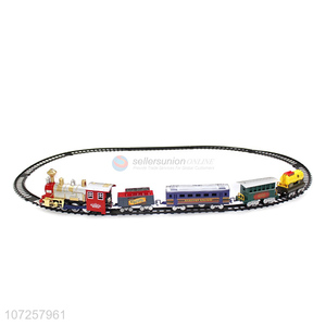 Reasonable price children electric battery operated rail train track toys