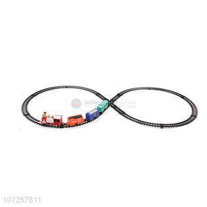 Competitive price plastic railway set toy battery operated toy train