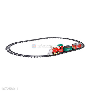 China maker kids toys battery operated Christmas train set with track