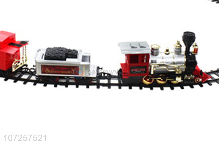 China maker battery operated plastic electric toy train railway set