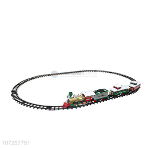 New arrival boys railway toy train battery operated Christmas train set