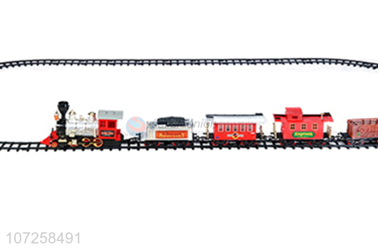 Superior quality kids toys battery operated train set with track