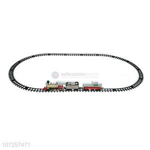 Reasonable price track train toy slot toy plastic rail train set