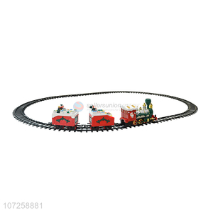 Recent design electric battery operated mini plastic Christmas train set