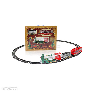 Best selling kids toys battery operated Christmas train set with track