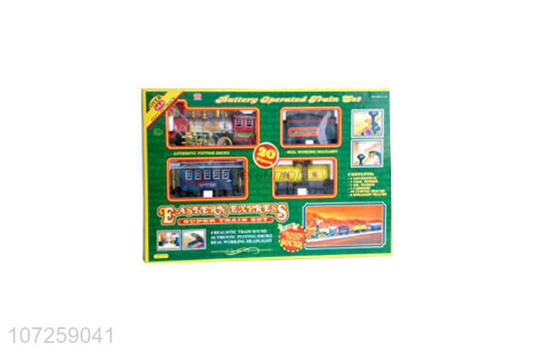 China supplier children electric battery operated rail train track toys