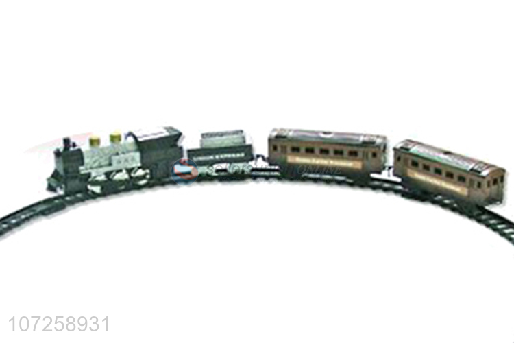Hot sale kids classic battery operated train set slot toy