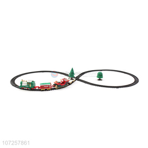 Most popular battery operated Christmas smoke train toy set for toddlers