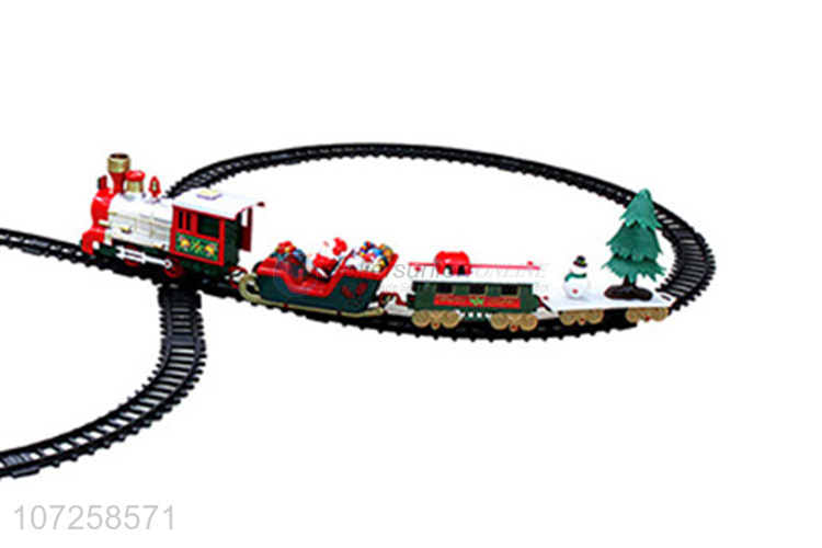Latest arrival kids classic battery operated train set slot toy