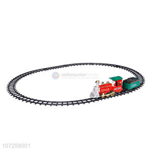Superior quality battery operated plastic electric toy Christmas train railway set